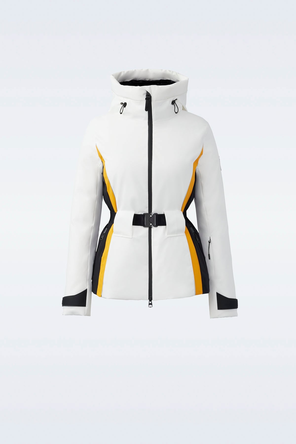 MACKAGE KRYSTAL-NFスキージャケット Krystal, Agile-360 belted down ski jacket with hood for